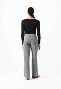 Джинсы прямого кроя RANCY  SOMETHINGNEW, серый деним