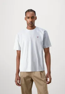 Мини-Футболка с треугольником, базовая футболка Guess Jeans, Pure White