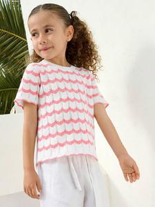 Футболка COOL CLUB, розовый/белый