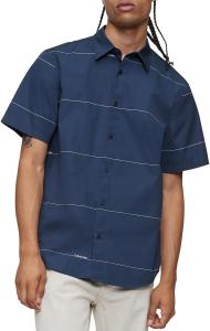Рубашка Calvin Klein в полоску с коротким рукавом, Ink