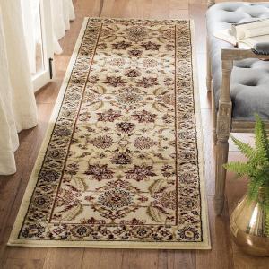 Ковер-ковер-дорожка SAFAVIEH, 69 x 244 см, коллекции Lyndhurst - , Ivory & Ivory, традиционный восточный дизайн, без линьки и простой в уходе, идеален для помещений с высокой проходимостью в гостиной, спальне (LNH216A)