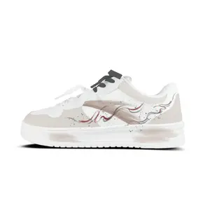 Мужские и женские скейтерские кеды Low top с амортизацией, легкие, нескользящие ANTA, белый