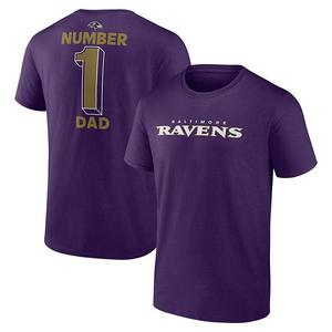 Футболка мужская purple Baltimore Ravens #1 Dad Unbranded