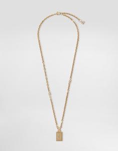 Ожерелье с пластиной с логотипом dolce&gabbana Dolce & Gabbana, золото