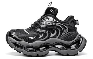 TIMESPEAK Низкие кроссовки унисекс массивные черные, цвет Black