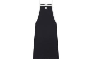 Courreges Платье Courrèges Light Rib Contrast Dress 'Black/Heritage White'