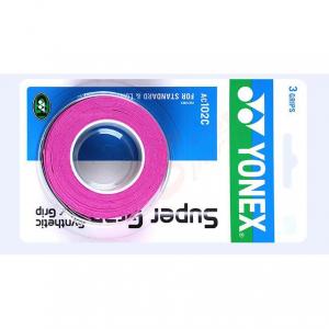 Лента для рукоятки бадминтонной ракетки из полиуретановой резины, тонкая, для улицы и помещений YONEX, розовый