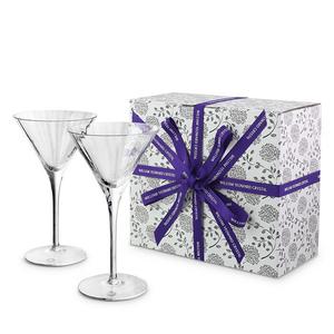 William Yeoward Crystal American Bar Corinne Tall Бокал для мартини, набор из 2 шт, белый