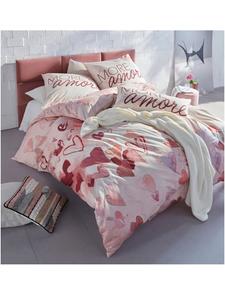 Постельное белье из розового кварца Heine, 135x200 см + 40x80 см