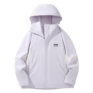 Водонепроницаемая утепленная ветровка для пешего туризма Unisex JEEP SPIRIT, черный