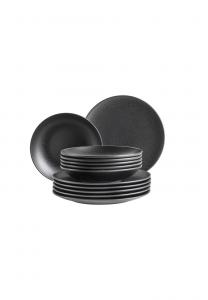 Набор тарелок MäSer Essential из керамики, черный