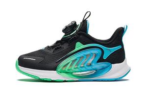 Детские беговые кроссовки Antakids дошкольные ежемесячные 2.0 амортизирующие износостойкие дышащие низкие черно-зеленые