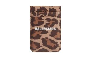 Balenciaga Кошелек для карт из коровьей кожи женский brown