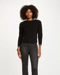 Женский джемпер с вырезом лодочка Morgan, черный