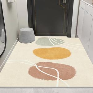 Budis Ковер 50х80 см для прихожей, спальни, лестницы, впитывающий, нескользящий, грязесчищающий, нарезаемый