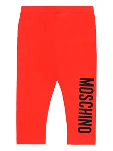 Леггинсы с логотипом Moschino Kids, красный