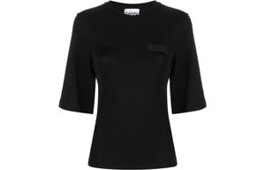 GANNI Футболка женская черная