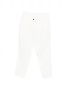 Брюки с защипами Eleventy, белый