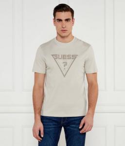 Футболка мужская Guess Active с логотипом, бежевый