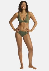 Треугольный бикини-топ SEA LEVEL Longline Essentials, зеленый