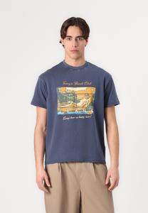 Футболка с принтом RELAXED BEACH CLUB GRAPHIC TEE UNISEX Tommy Jeans, темно-синий