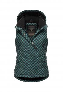 Стеганый жилет Hesty Принт Ragwear, цвет Ocean Green