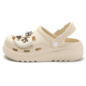 Cat power Клоги унисекс кофе с жемчужным камнем, цвет Coffee (Pearl Gemstone)