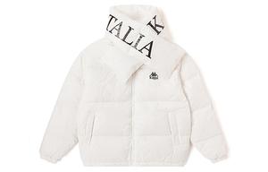 Пуховик Unisex Double Collar Moderate Kappa, korean белый-012