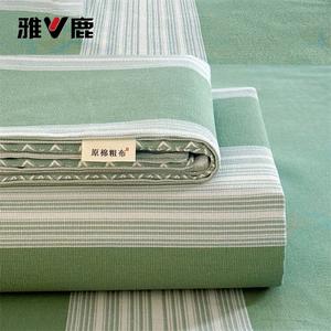 Yalu Простыня 150х240 см из грубого хлопка, цвет Lvcuan Qianye, с наволочкой