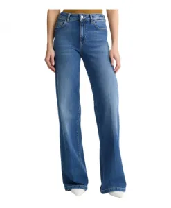 Синие расклешенные джинсы из эластичного денима Liu Jo, синий