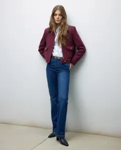 Женские джинсы прямые средняя посадка Tintoretto, нежно-синий