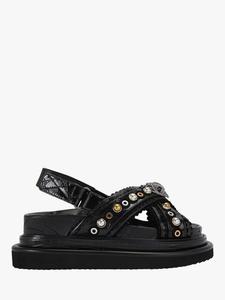 Кожаные сандалии на платформе с перекрестными ремнями Kurt Geiger London