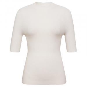 Свитер бесшовный Deep Breath с рукавами наполовину, белый