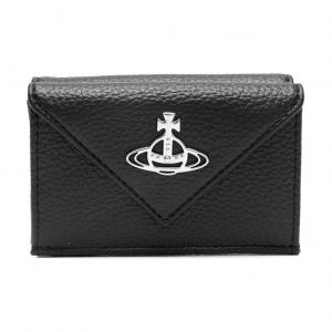 Vivienne Westwood Женский бумажник из телячьей кожи черный