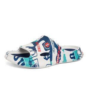 Сандалии-слайдеры с противоскользящей подошвой и износостойкими подошвами для мужчин FCMM, White Blue