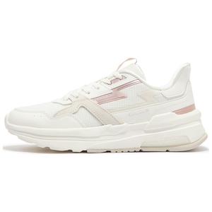 Амортизирующие износостойкие низкие повседневные туфли женские бело-розовые 361°, Feather White/Glossy Pink