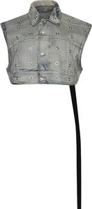 Куртка Rick Owens DRKSHDW Cropped 'Sky', синий