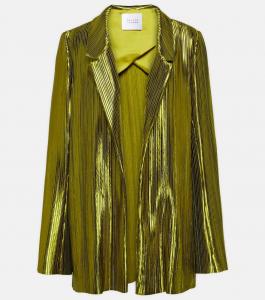 Плиссированный блейзер nuage Galvan, зеленый