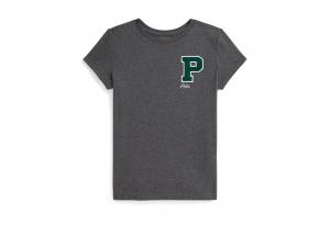 Футболка Polo Ralph Lauren Kids Cotton Jersey Letterman Tee, цвет Medium Flannel Heather