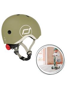 Детский шлем Scoot & Ride (размеры XXS-S) - Цвет: оливковый