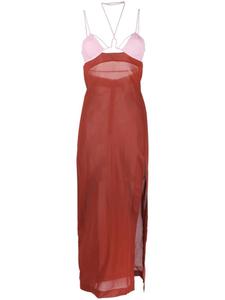 Платье с бретелями Nensi Dojaka, фиолетовый