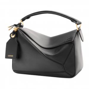 LOEWE Головоломка Сумка Напа из ягненка Женская Маленькая Черная Через плечо