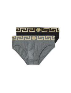 2 упаковки трусов Greca Versace, цвет Nero Grigio
