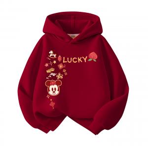 Детский свитшот Disney, [thickened and fleece-lined]didofu_left upper бордовый