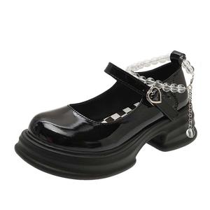 Туфли Мэри Джейн на массивном каблуке для женщин Xingdiman, Black