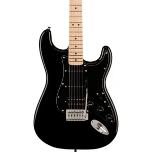 Электрогитара Squier Sonic Stratocaster HSS с кленовым грифом, черная