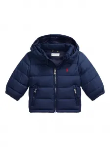 Стеганая куртка с капюшоном POLO RALPH LAUREN KIDS, синий