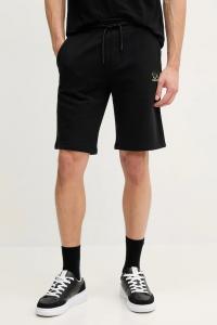 Хлопковые шорты Karl Lagerfeld, черный