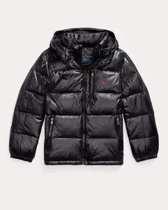 Яркая детская куртка с вышивкой лошади Polo Ralph Lauren, черный