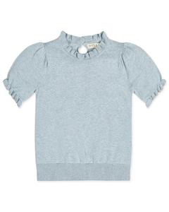 Свитер Hope & Henry с рукавами-фонариками и оборками Hope & Henry, синий